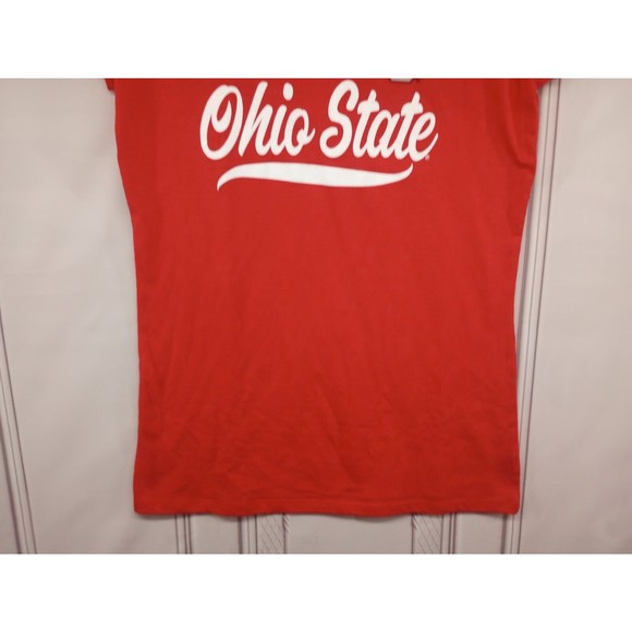 NWT Ohio State Women's Size Medium V-Neck Tee Red Collegiate Licensed Product - Picture 7 of 16